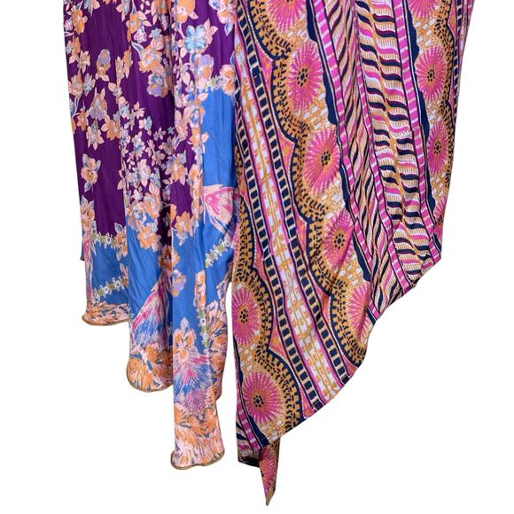 Free People Pick Your Scarf Linen Blend Tunic Top Size M - Picture 6 of 12